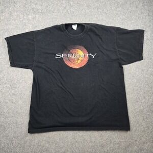 Vintage Serenity Shirt Mens XL Black Movie Promo‎ Universal Studios 2005 M & O